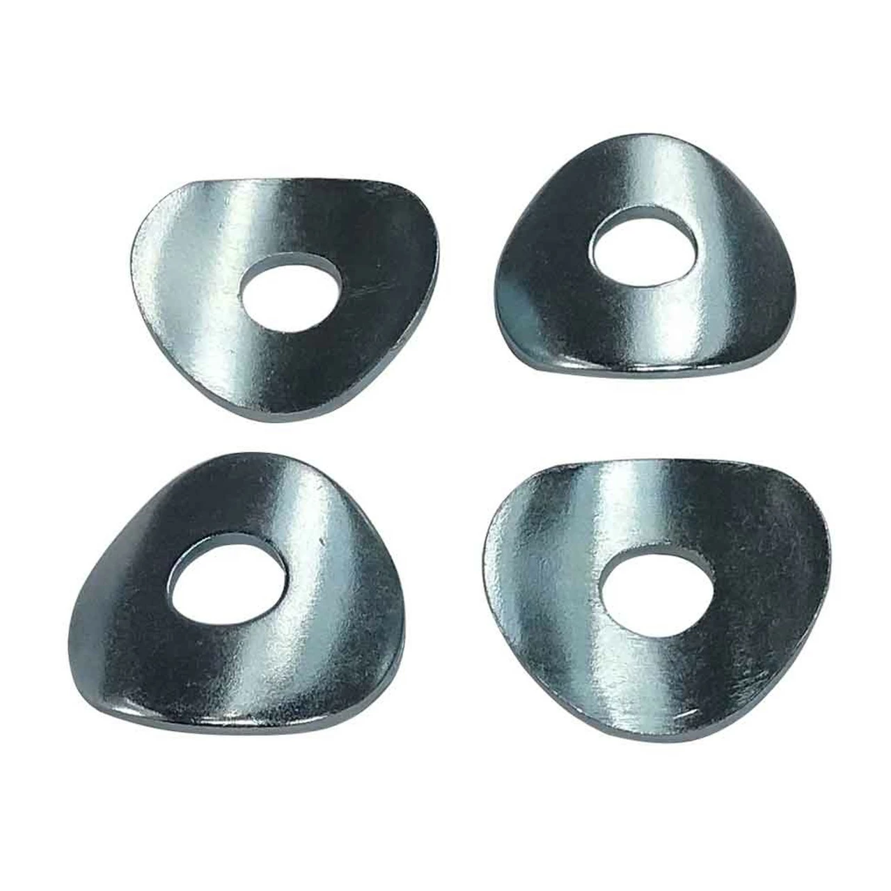 Best Pirce 👏 OMB Warehouse Set Of (4) Zinc-Plated Steel Curved Washers 7/8" Tube OD 5/16" Mini Bike Go Kart 🎁 - Image 2