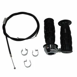 Budget 🛒 OMB Warehouse 7/8" Mini Bike Throttle Assembly W/ Grips, 53" Cable, 3 Conduit Clips 😍