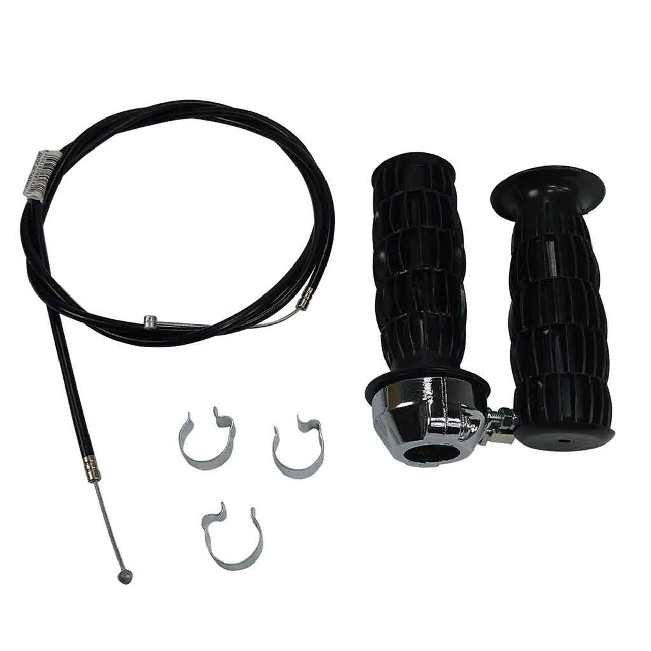 Budget 🛒 OMB Warehouse 7/8" Mini Bike Throttle Assembly W/ Grips, 53" Cable, 3 Conduit Clips 😍